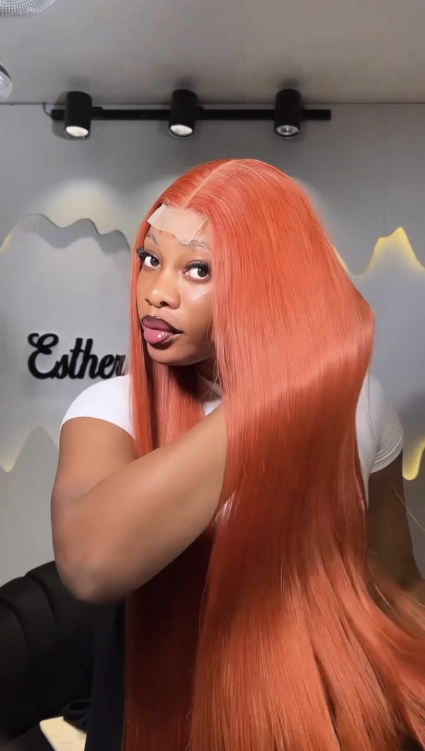Kim k ginger closure wig