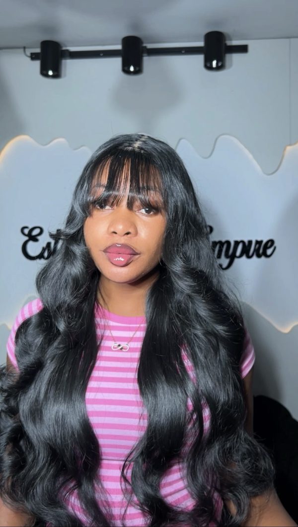 Black fringe bounce