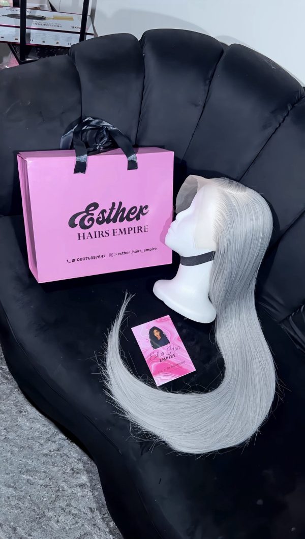 Grey Frontal Wig